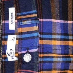 ***LIMITED TIME PRICE REDUCTION***  Hollister Ultra High-Rise Size Large Plaid